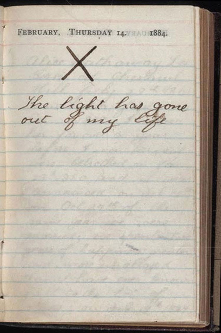 Theodore Roosevelt's diary the day his wife and mother died, 1884 - Rare  Historical Photos